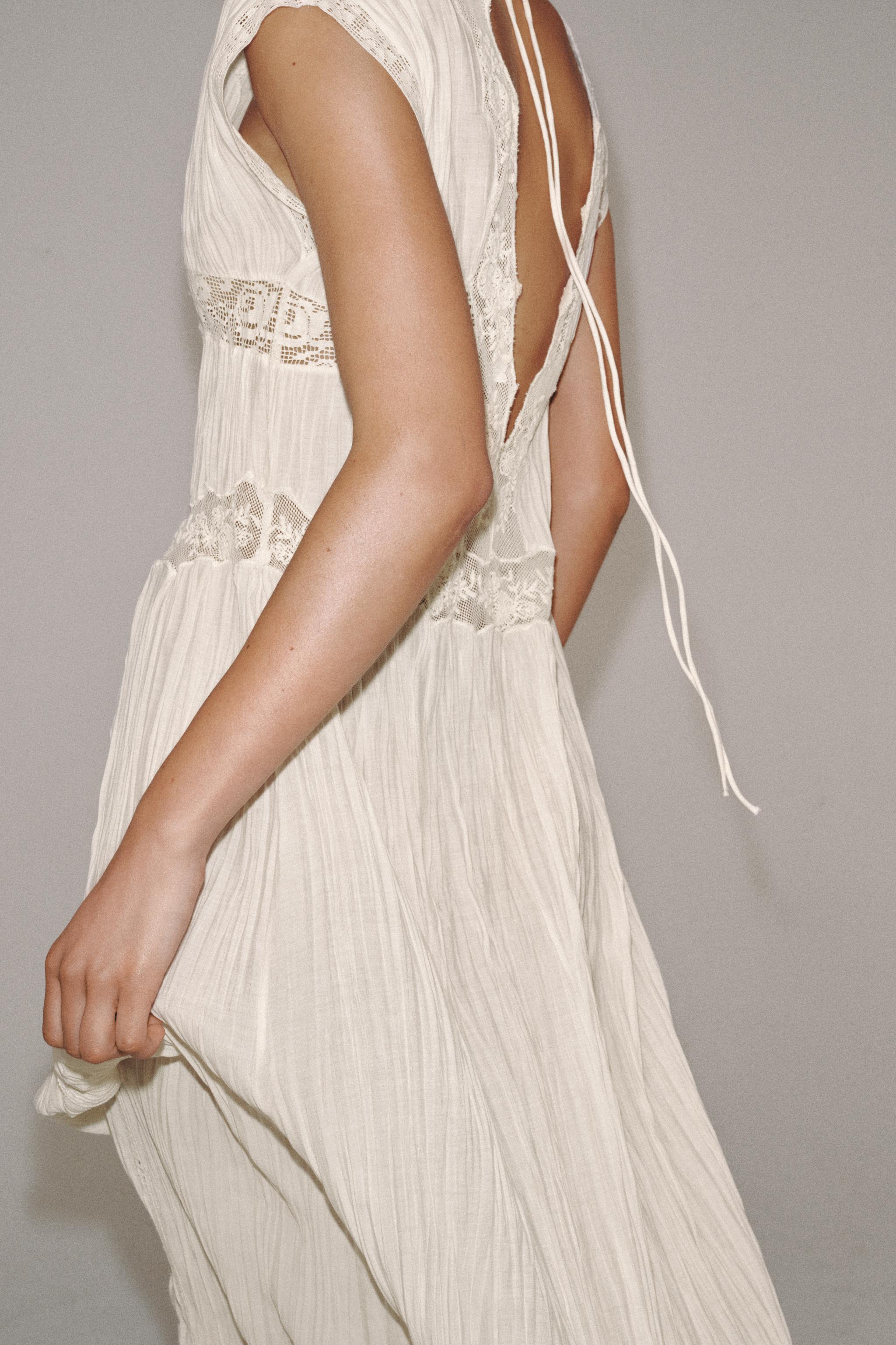 ROBE PLISSÉE DENTELLE ZW COLLECTION